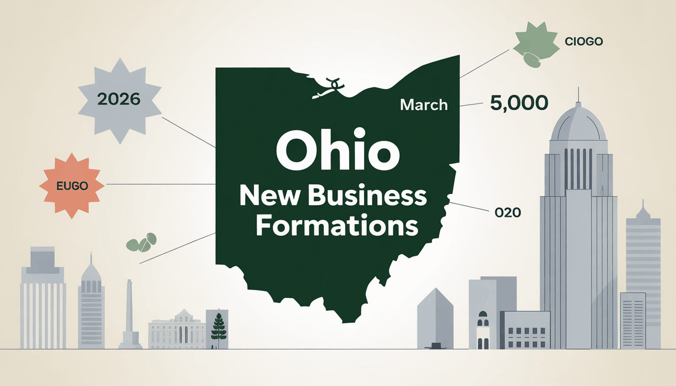 Ohio Records Strong Surge in New Business Formations as 2026 Economy Gains Momentum