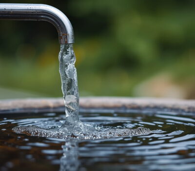 East Palestine Ohio water crisis 2026 showing contaminated tap water with chemical odor warning signs and residents collecting bottled water on April 9 2026